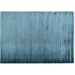 Tom Tailor Kurzflorteppich  Shine ¦ blau ¦ Viskose ¦ Maße (cm): B: 85