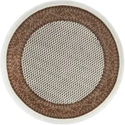 THEKO Orientteppich  Chandi Mir ¦ creme ¦ Wolle Ø: 150