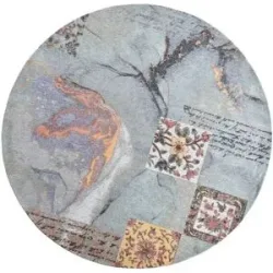 Gino Falcone Teppich  Cosima ¦ blau ¦ Baumwolle ¦ Maße (cm): B: 160 H: 0,3