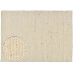 THEKO Handwebteppich  Alpen ¦ beige ¦ Wolle ¦ Maße (cm): B: 170 H: 1,2