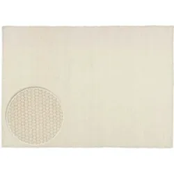 THEKO Handwebteppich  Alpen ¦ beige ¦ Wolle ¦ Maße (cm): B: 190 H: 1,2