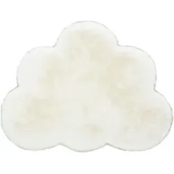 HOFFNER, Höffner Fellteppich  Wolke ¦ creme ¦ Synthetische Fasern,Baumwolle ¦ Maße (cm): B: 60