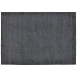 Höffner Handweb-Teppich  Vinaya ¦ schwarz ¦ Wolle ¦ Maße (cm): B: 70