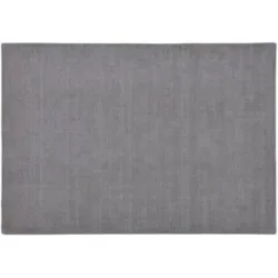 Höffner Handweb-Teppich  Vinaya ¦ grau ¦ Wolle ¦ Maße (cm): B: 140