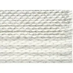 Höffner Handwebteppich  Taching ¦ grau ¦ Wolle ¦ Maße (cm): B: 190
