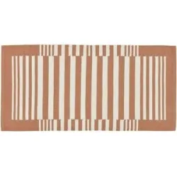 Höffner Kelim-Teppich  Buri ¦ orange ¦ Baumwolle ¦ Maße (cm): B: 60