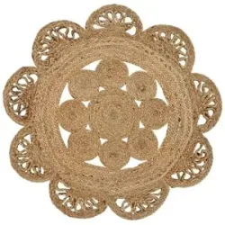LevelOne Jute-Teppich  Korba ¦ braun ¦ Jute Ø: 80