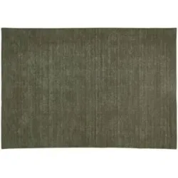 Höffner Handweb-Teppich  Idaho ¦ grün ¦ Wolle ¦ Maße (cm): B: 190