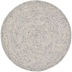 Höffner Handweb-Teppich  Pito Round ¦ Wolle Ø: 160