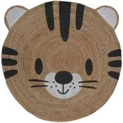 KJUT Flechtteppich  Kids-Teppich ¦ Jute,Baumwolle Ø: 120