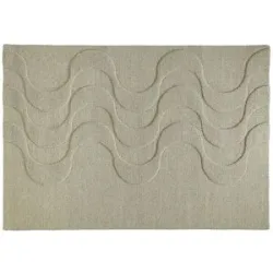 Höffner Handtuft-Teppich  Flow ¦ beige ¦ Wolle ¦ Maße (cm): B: 120