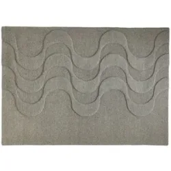 Höffner Handtuft-Teppich  Flow ¦ grau ¦ Wolle ¦ Maße (cm): B: 160