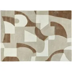 Höffner Handtuft-Teppich  Ontario ¦ Viskose,Wolle ¦ Maße (cm): B: 190