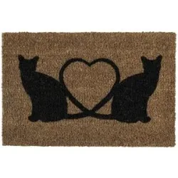 Höffner Kokosmatte  Katzen ¦ braun ¦ Kokos ¦ Maße (cm): B: 40