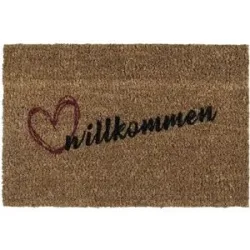 Höffner Kokosmatte  Willkommen ¦ braun ¦ Kokos ¦ Maße (cm): B: 40
