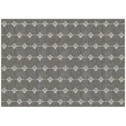 Höffner In-und Outdoorteppich  Scandinavian ¦ grau ¦ Synthetische Fasern ¦ Maße (cm): B: