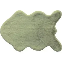 como Kunstfell Tierfellform Bunny Soft 60 x 90 ¦ grün ¦ Synthetische Fasern ¦