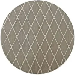 como Kurzflorteppich  Cross Soft ¦ braun ¦ Synthetische Fasern Ø: 160