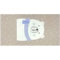 KJUT Kinderteppich  Kiddy ¦ braun ¦ Synthetische Fasern ¦ Maße (cm): B: 80