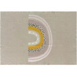 KJUT Kinderteppich  Kiddy ¦ braun ¦ Synthetische Fasern ¦ Maße (cm): B: 140