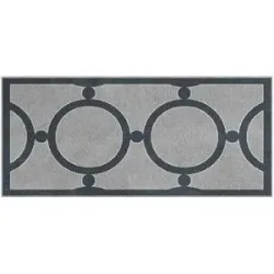 Höffner Webteppich  Elegra ¦ grau ¦ Synthetische Fasern ¦ Maße (cm): B: 80