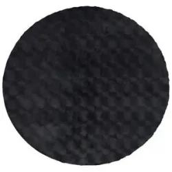 HOFFNER, Höffner Teppich   ¦ grau ¦ Synthetische Fasern ¦ Maße (cm): H: 3  Ø: 200