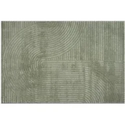 Höffner Webteppich  Elio ¦ grün ¦ Synthetische Fasern ¦ Maße (cm): B: 160