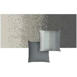 Höffner Outdoor-Teppich  Vivid-Set ¦ schwarz ¦ Synthetische Fasern ¦ Maße (cm): B: 80