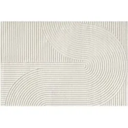 Höffner Webteppich  Elio ¦ creme ¦ Synthetische Fasern ¦ Maße (cm): B: 120