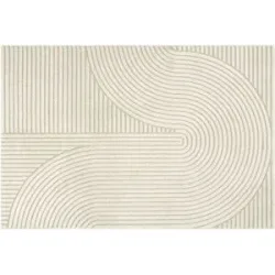 Höffner Webteppich  Elio ¦ beige ¦ Synthetische Fasern ¦ Maße (cm): B: 80