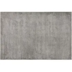 Höffner Webteppich  Luna ¦ grau ¦ Synthetische Fasern ¦ Maße (cm): B: 133