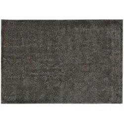 Höffner Webteppich  Luna ¦ schwarz ¦ Synthetische Fasern ¦ Maße (cm): B: 80