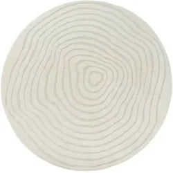 Höffner Webteppich  Elio ¦ creme ¦ Synthetische Fasern Ø: 160