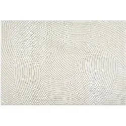 Höffner Webteppich  Elio ¦ creme ¦ Synthetische Fasern ¦ Maße (cm): B: 80 H: 1,4