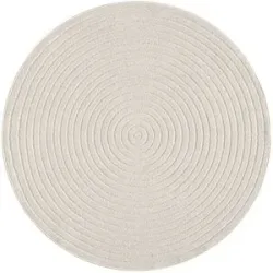 Höffner In- und Outdoorteppich  Tenerife Plus ¦ creme ¦ Synthetische Fasern Ø: 160