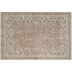 Höffner Webteppich  Valeria ¦ beige ¦ Synthetische Fasern ¦ Maße (cm): B: 120