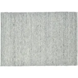 SANSIBAR Sylt Wollteppich  Hörnum ¦ grau ¦ Wolle ¦ Maße (cm): B: 70 H: 1,2