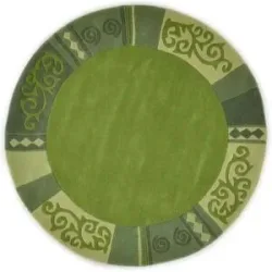 THEKO, THEKO Teppich   ¦ grün ¦ Wolle ¦ Maße (cm): B: 150 H: 1,4