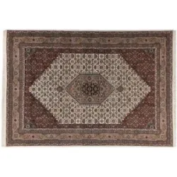 THEKO Orientteppich  Benares Bidjar ¦ creme ¦ Wolle ¦ Maße (cm): B: 250