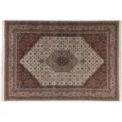THEKO Orientteppich  Benares Bidjar ¦ creme ¦ Wolle ¦ Maße (cm): B: 120
