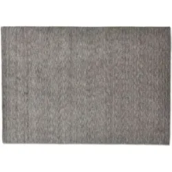 SANSIBAR Sylt Wollteppich  List ¦ grau ¦ Wolle ¦ Maße (cm): B: 60 H: 1,3