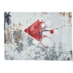 SANSIBAR Sylt, SANSIBAR Sylt Webteppich  Keitum ¦ rot ¦ Synthetische Fasern ¦ Maße (cm): B: 160