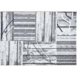 SANSIBAR Sylt Webteppich  Keitum ¦ grau ¦ Baumwolle ¦ Maße (cm): B: 80 H: 0,3