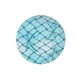 SANSIBAR Sylt Teppich  Keitum ¦ blau ¦ Baumwolle ¦ Maße (cm): B: 100 H: 0,3