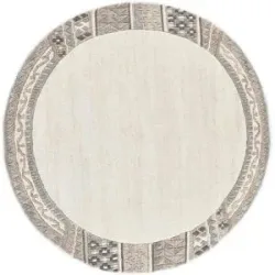 THEKO Wollteppich  Nakarta ¦ beige ¦ Wolle ¦ Maße (cm): B: 190 H: 1,2