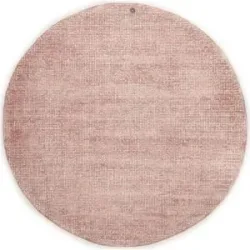 Tom Tailor Wollteppich  Groove ¦ rosa/pink ¦ Viskose ¦ Maße (cm): H: 1,5  Ø: 140