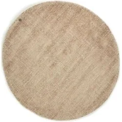 Tom tailor, Tom Tailor Wollteppich  Groove ¦ braun ¦ Wolle ¦ Maße (cm): H: 1,5  Ø: 140