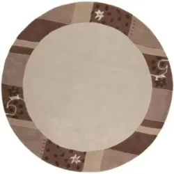 THEKO Wollteppich  Royal Ganges ¦ beige ¦ Wolle ¦ Maße (cm): B: 150 H: 1,3