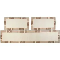 THEKO Wollteppich  Royal Ganges ¦ beige ¦ Viskose ¦ Maße (cm): B: 70 H: 1,3