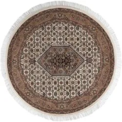 THEKO Orientteppich  Benares Bidjar ¦ creme ¦ Wolle Ø: 100